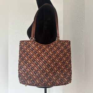 Nine West Vintage Woven Tote Handbag